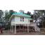 บ้านน๊อคดาวน์ ขนาด 6*7 เมตร ระเบียง 3*3 เมตร ยกสูง 2 เมตร (2ห้องนอน 2ห้องน้ำ 1ห้องรับเเขก)