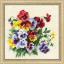 Riolis ชุดปัก Pansy Medley
