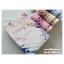 ผ้าขนหนูเนื้อ cotton ลายกากบาทเล็ก ขนาดเช็ดผม 15x30 นิ้ว แพ็คคู่กล่องพิมพ์ชื่อ