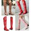 รองเท้าบูทยาวสไตล์คาวบอยสีแดง/น้ำตาล/ชมพู ไซส์ 35-43