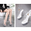 รองเท้าส้นสูงส้นแก้วใสพื้นหน้าแต่งผ้า/ดอกไม้/ใส ไซต์ 34-38