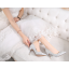 รองเท้าคัทชูเจ้าสาวสีเงิน ไซต์ 34-40 ส้นสูง 2.4 / 3.6 นิ้ว