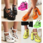 รองเท้าส้นสูงส้นหนา ไซส์ 35-46 สีส้ม/เหลือง/เขียว/ชมพู/ดำ/ขาว