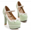 รองเท้าส้นสูง ไซต์ 34-43 สีดำ/ชมพู/ม่วง/เขียว
