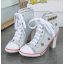 รองเท้าส้นสูง ไซต์ 34-40 สีฟ้าอ่อน ฟ้าเข้ม ขาว ดำ