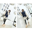 รองเท้าคัทชูส้นสูงปลายแหลมสีเงิน/ทอง/แดง/ดำ ไซต์ 34-43