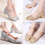 รองเท้าส้นสูง 1.5 นิ้วงานกากเพชรสีทอง/เงิน ไซต์ 34-41