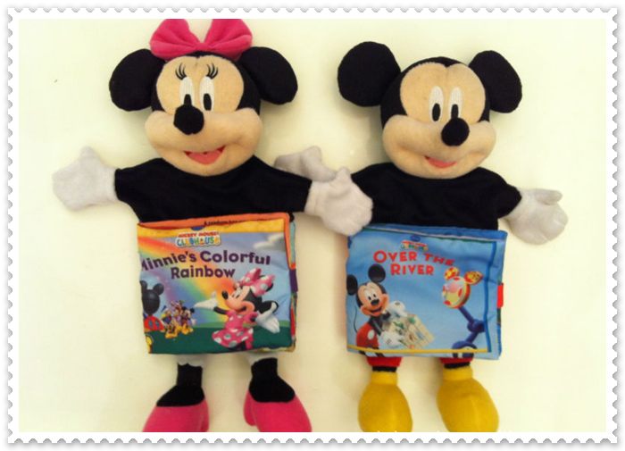 นิทานผ้า+หุ่นมือ 2 in 1 หมีพูห์ / มินนี้เม้าส์ /มิกกี้เม้าส์