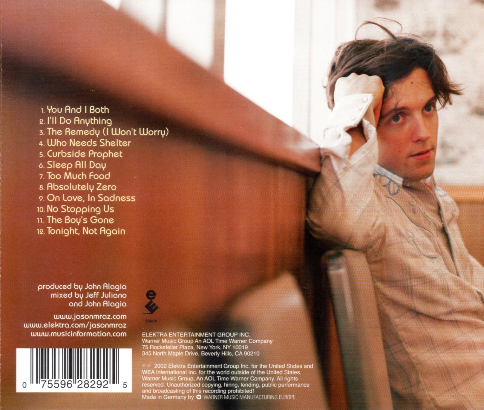 CD,Jason Mraz - Waiting For My Rocket To Come(2002)(Germany)