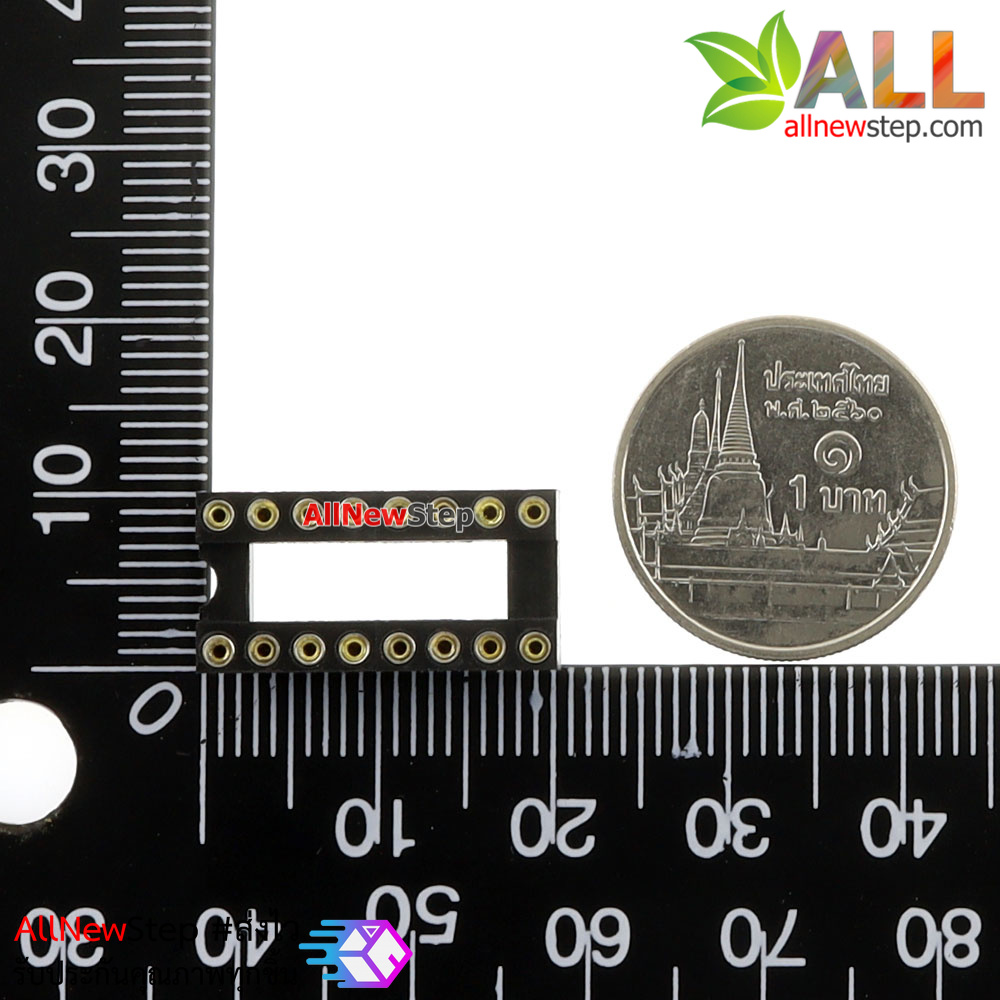 Socket IC อย่างดีแบบกลม 16 ขา socket 16p