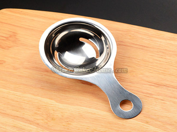 ช้อนแยกไข่ขาวสแตนเลสเนื้อหนา