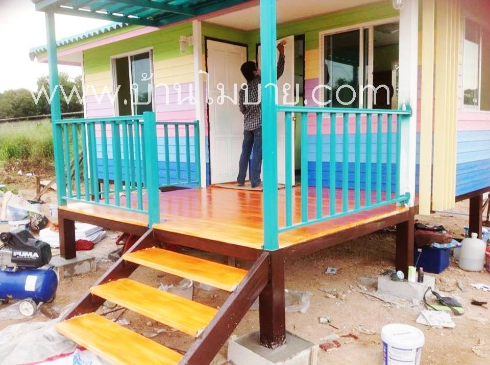 บ้านน็อคดาวน์ ขนาด 4*6 เมตร (1 ห้องนอน 1 ห้องน้ำ 1ห้องนั่งเล่น)