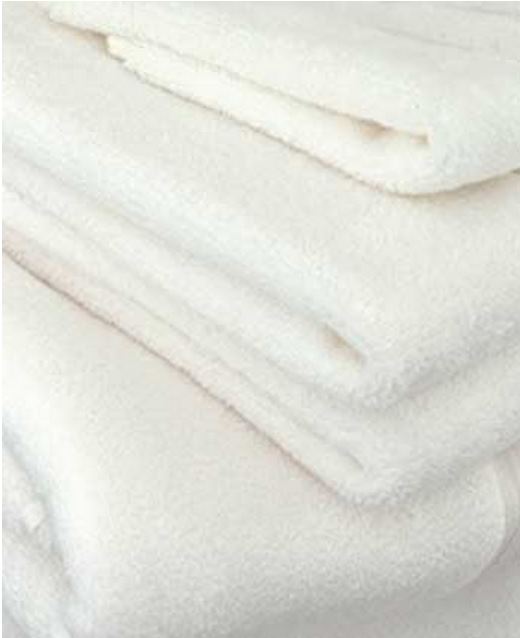 ผ้าห่มขนหนู ด้ายคู่ 60*80นิ้ว สีขาว 32ปอนด์ ผืนละ 405 บาท ส่ง 60 ผืน (Cotton100% งานไทย)