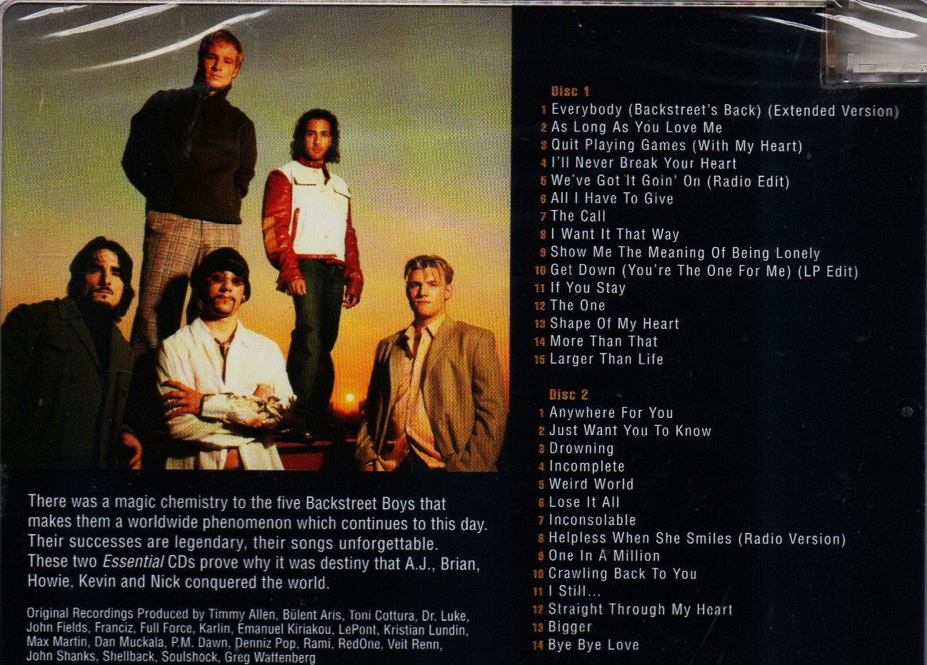 CD,Backstreet Boys - The Essential(2CD)(2013)(Thai)