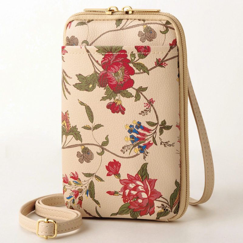 Laura Ashley กระเป๋าใส่โทรศัพท์ ลายกุหลาบพุ่ม พร้อมสายสะพาย