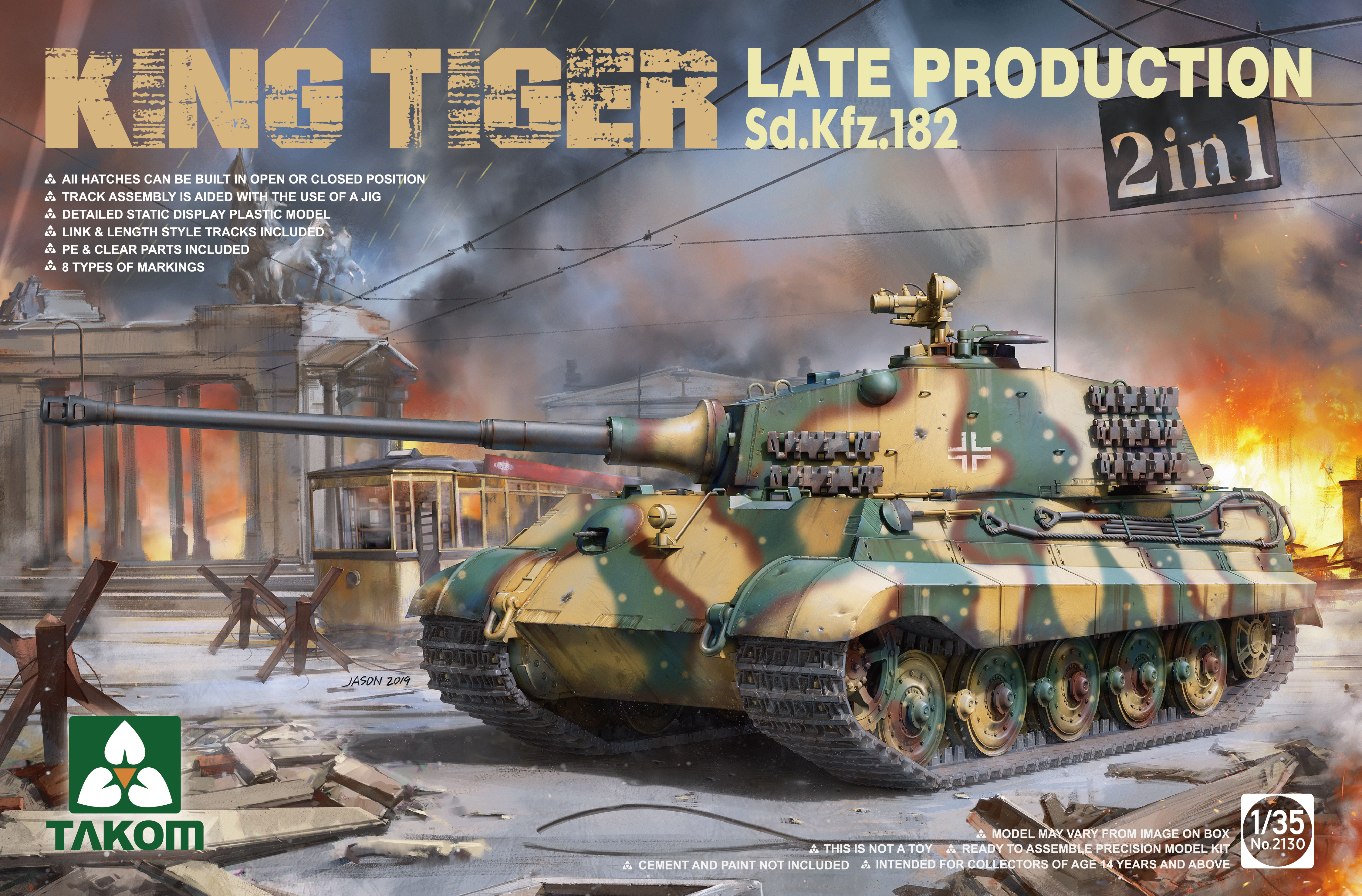 1/35 King Tiger Late Production Sd.Kfz.182 2 in 1