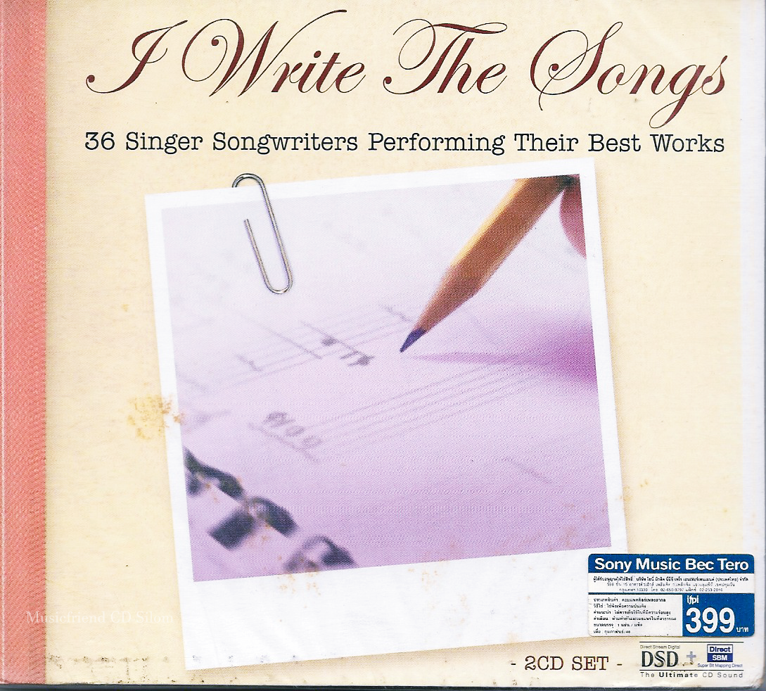 CD,I Write The Song's 36 Singer Songwriters Performing Their Best Works (2CD)(Various Artists)(DSD)(2004)(Thai)