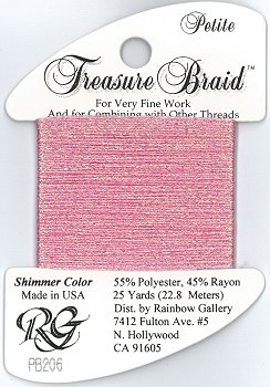Rainbow Gallery Treasure Braid Petite : Pink