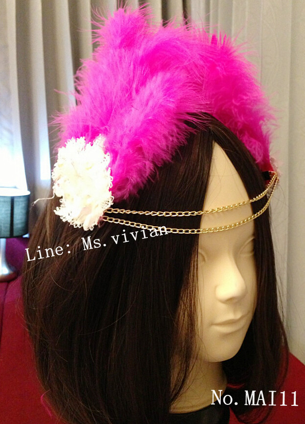 MAI11 มงกุฎขนฟู เเบบคาดหน้าผาก (งาน handmade)**สินค้ามีจำกัดในเเต่ละล๊อต**
