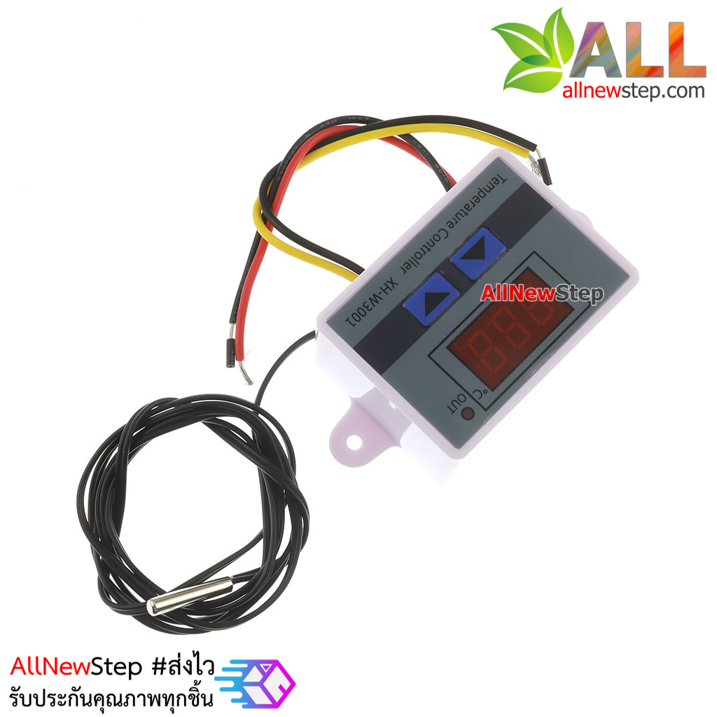 XH-W3001 Digital Temperature Controller Switch Probe 220V 1500W เครื่องควบคุมอุณหภูมิ รุ่น HX-W3001 ไฟเลี้ยง 24V