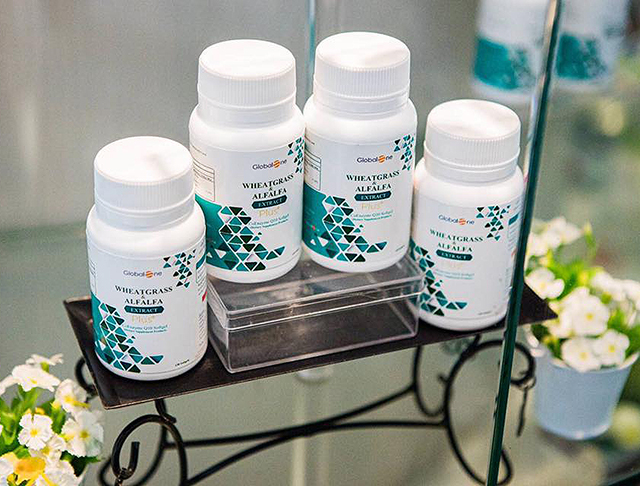 ผักเม็ด โฉมใหม่ Globalone Wheatgrass & Alfalfa Extract Plus 