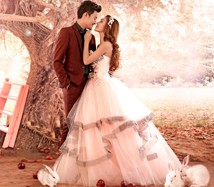 **พรีออเดอร์**รหัส PW059ชุดถ่ายพรีเว็ดดิ้ง (pre wedding dress) ชุดแฟนตาซีชายหญิง "ธีมเจ้าหญิง"