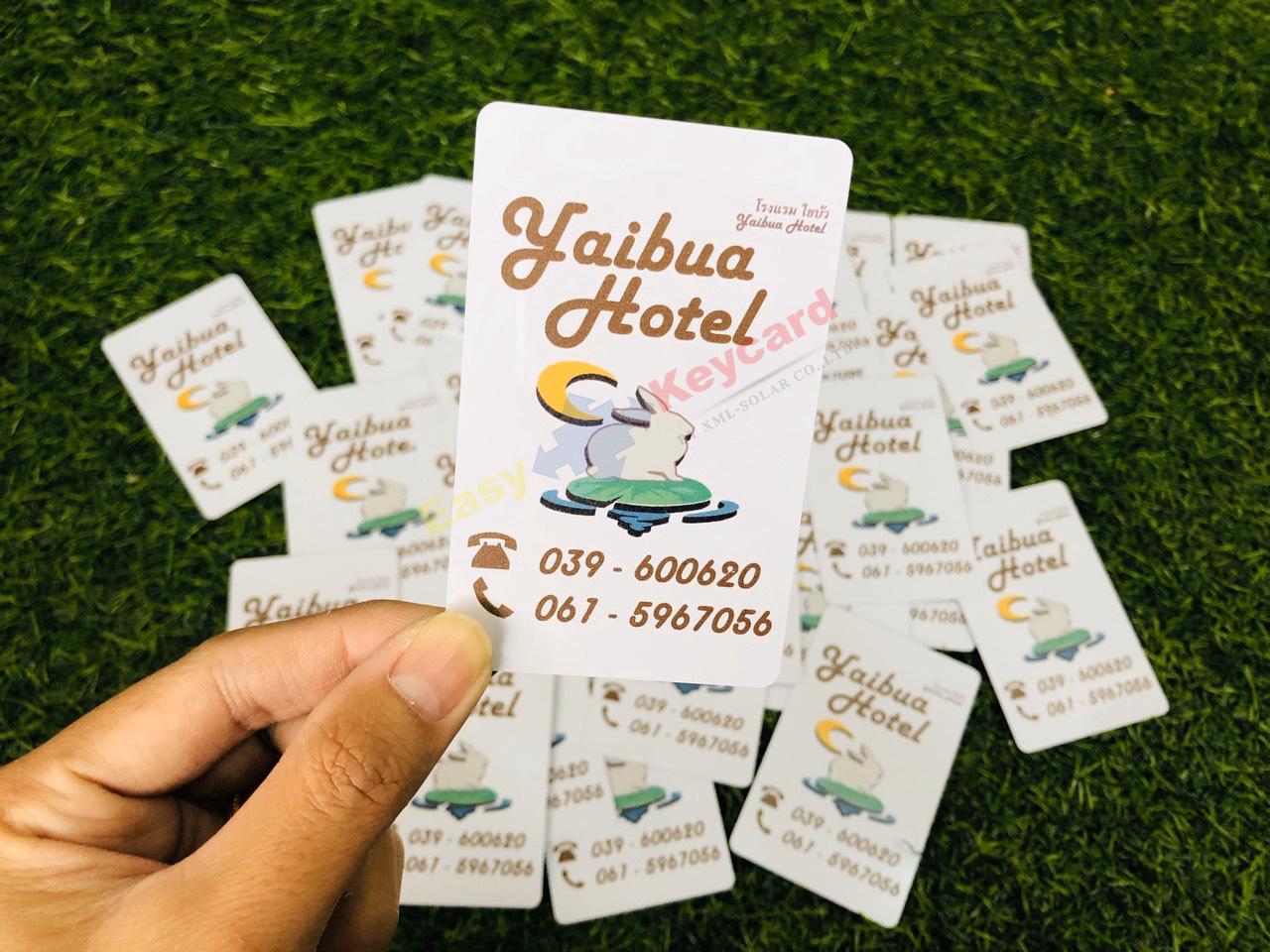 ค่าบริการสกีนบัตร 1 ด้าน (100 ใบ)