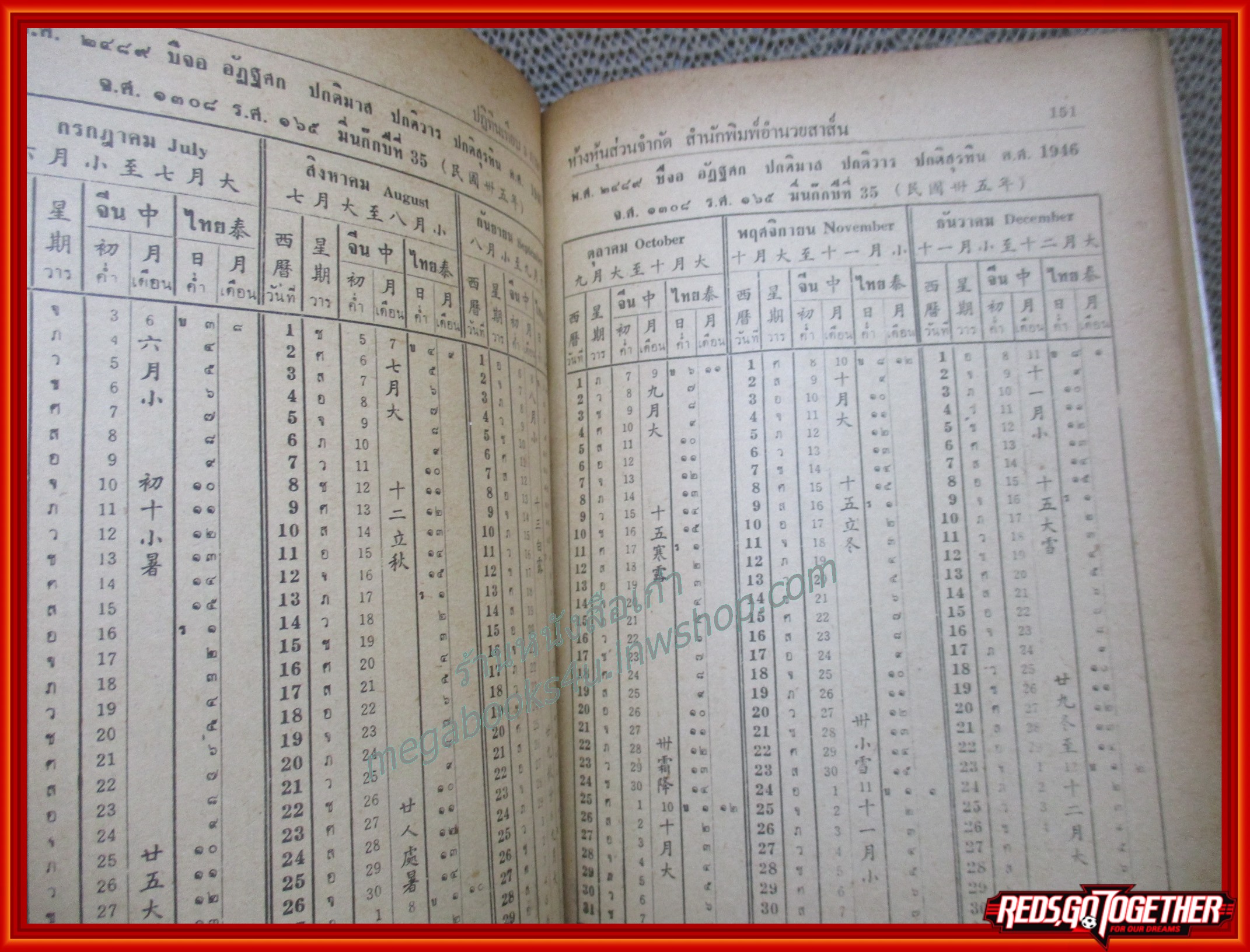 ปฏิทิน 100 ปี เทียบ 3 ภาษา (ปกแข็ง)