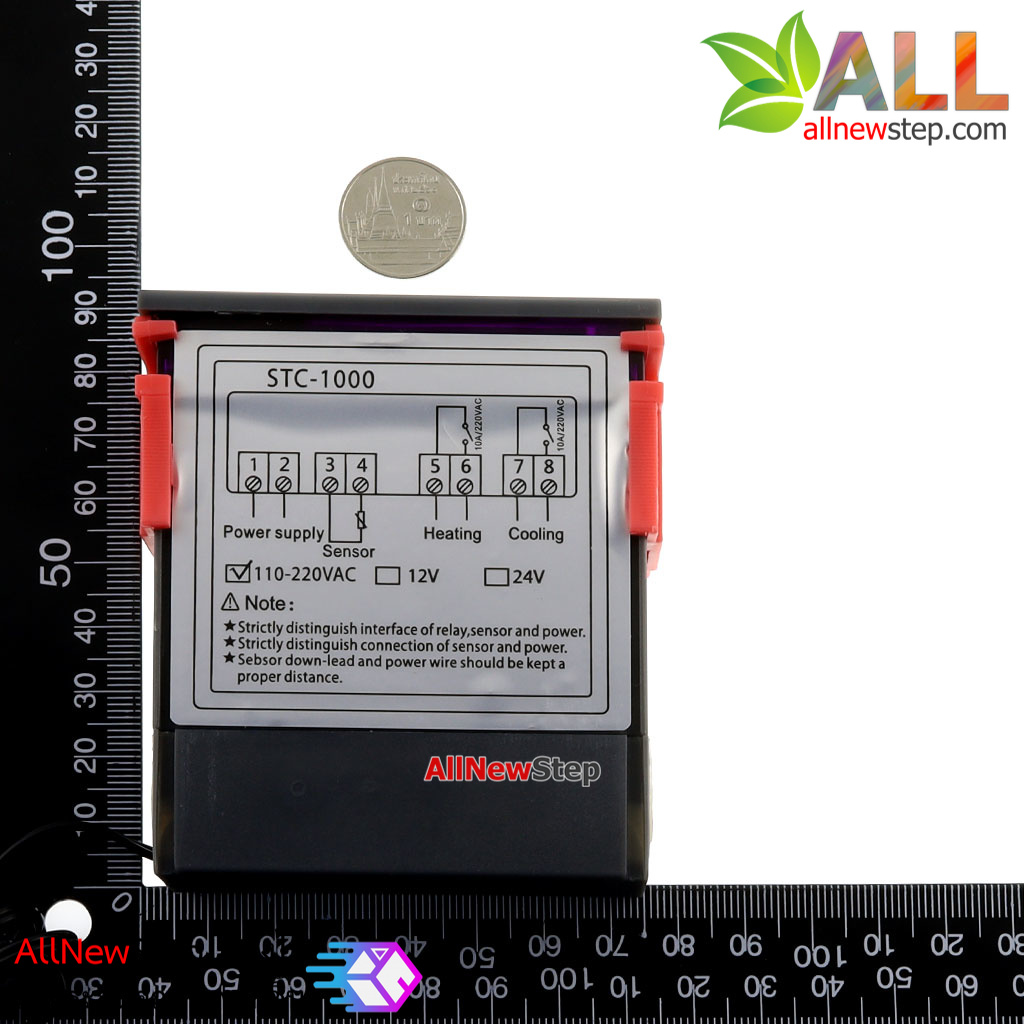 STC-1000 Digital temperature controller STC-1000 บอร์ดสวิตช์ควบคุมอุณหภูมิพร้อมจอแสดงผล 12V