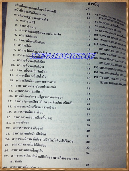 เทคนิคการซ่อมทีวีสี เล่ม1 ปี2533