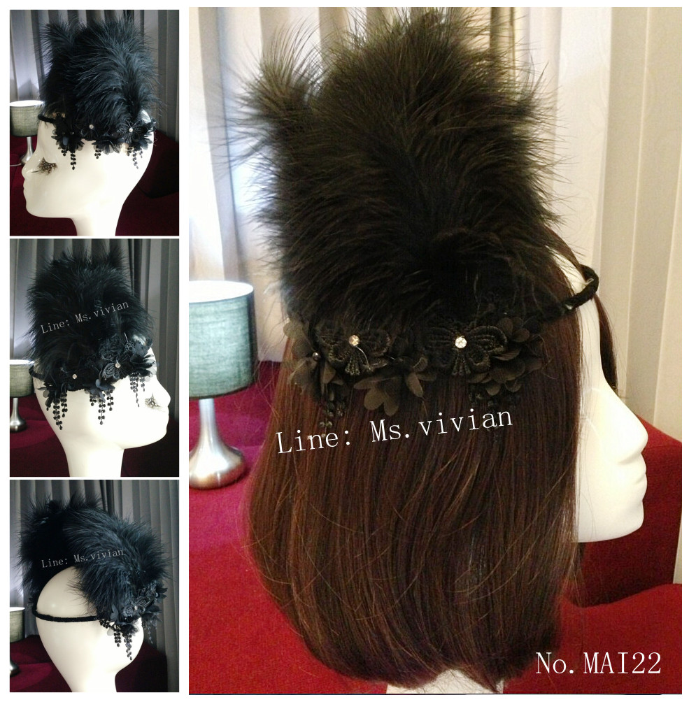 MAI22 มงกุฎขนฟู ห้อยระย้าข้าง(งาน handmade)**สินค้ามีจำกัด**
