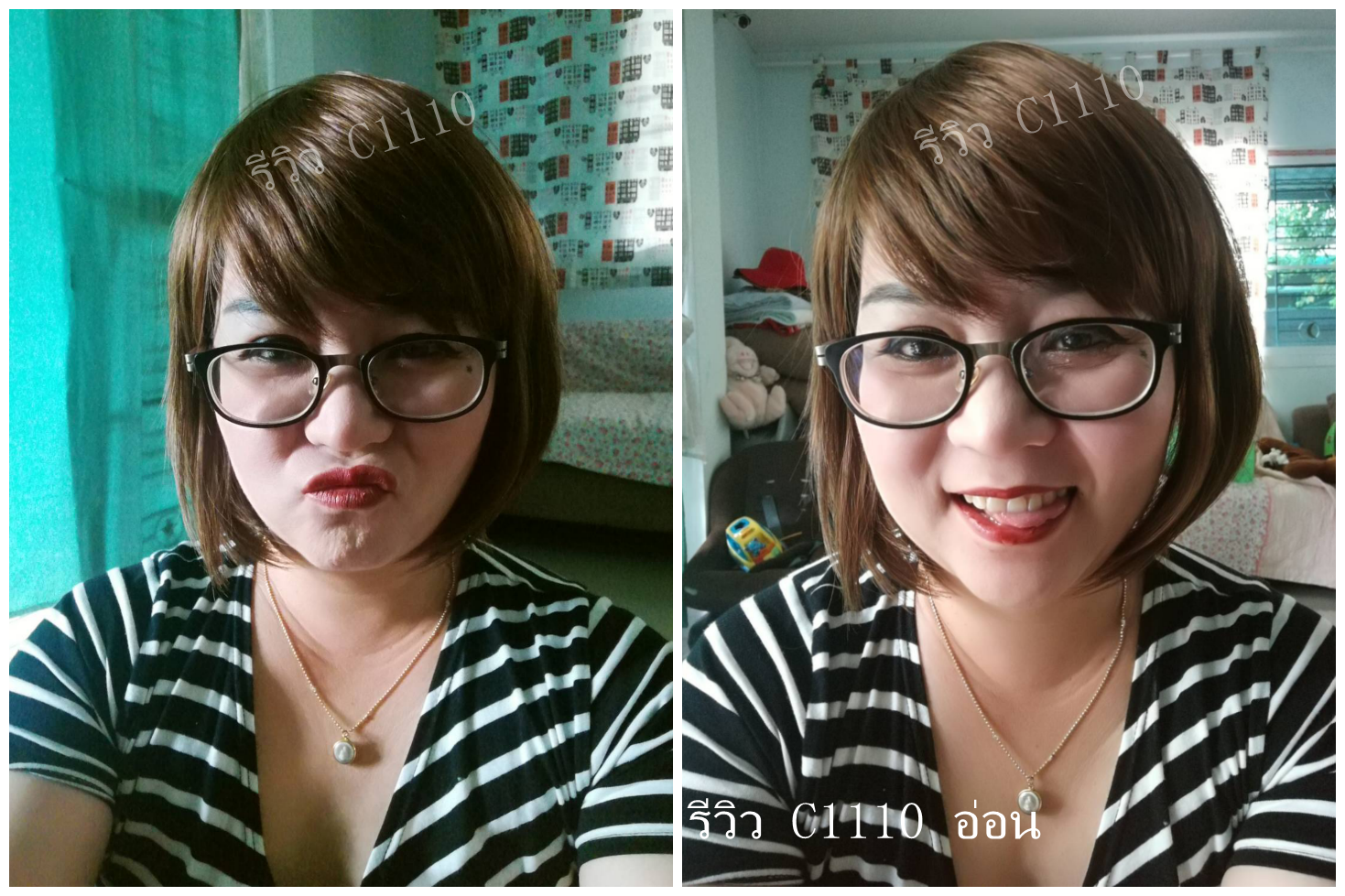 C1110 วิกผมบ๊อบสั้น หน้าม้าปัดข้างได้