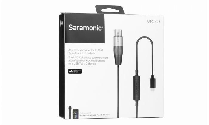 Saramonic UTC-XLR XLR female connector to USB Type-C audio interface