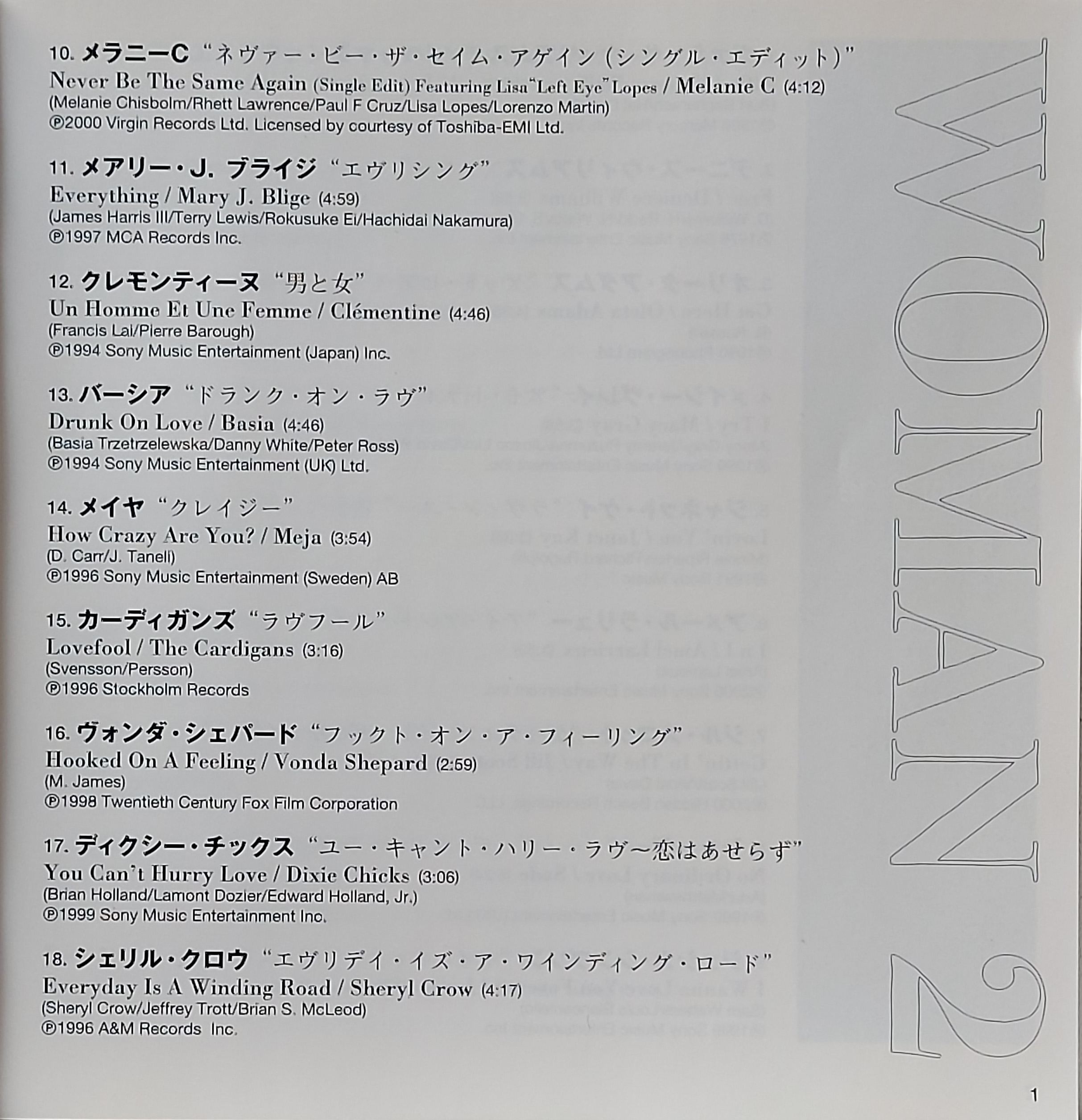 Used CD,Woman 2 (A)(Various Artists)(2001)(Japan)