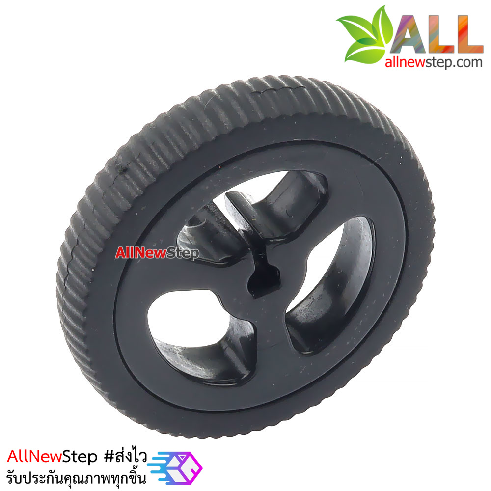 ล้อรถสำหรับมอเตอร์ N20 mini Q car N20 motor rubber wheel สีดำ