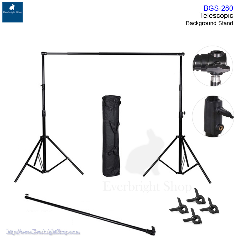 BGS-280 2.8x3M Telescopic Photo Background Stand