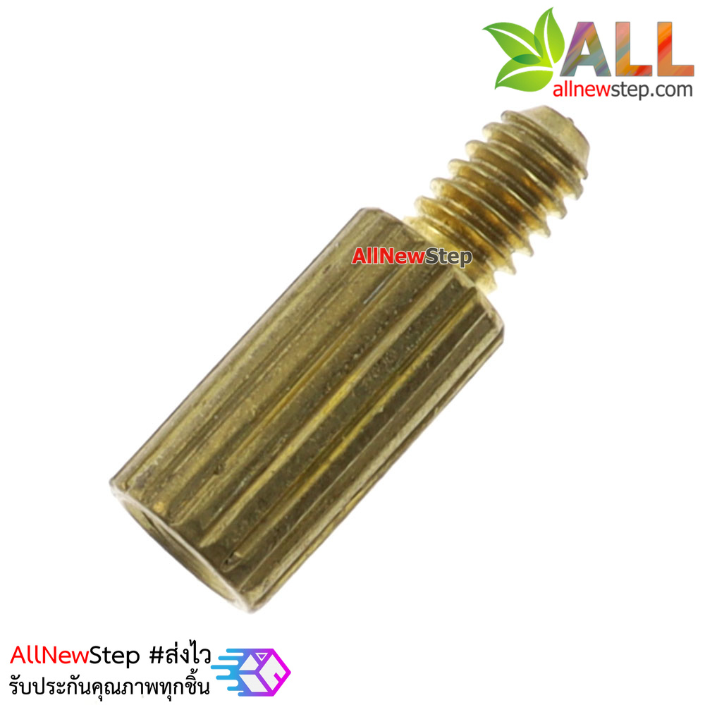 น็อตทองเหลือง NUT M2 ขนาด 6+3mm