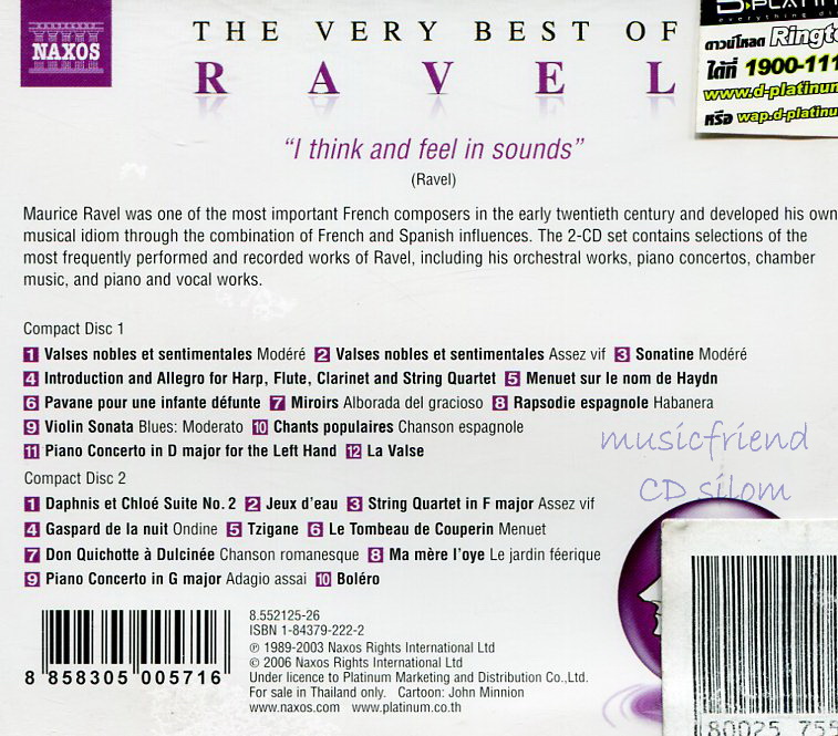 Ravel The Very Best Of (Classical)