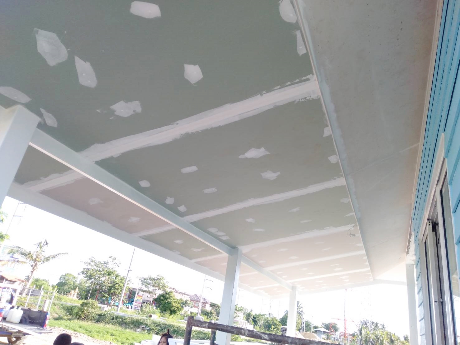 บ้านน็อกดาวน์โครงสร้างเหล็ก ขนาด 4*6 เมตร พร้อมระเบียง ขนาด 2*3 เมตร