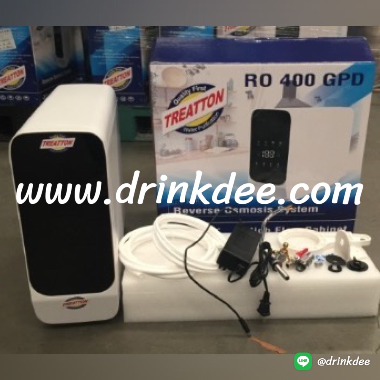 เครื่องกรองนํ้าตั้งโต๊ะ TREATTON RO 400 GPD