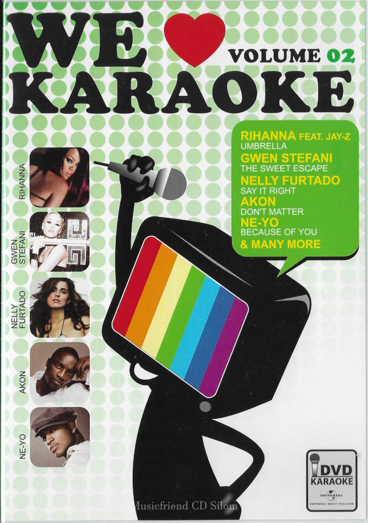 DVD Karaoke,We Love Karaoke Vol.2 (สากล)(ดีวีดี คาราโอเกะ)(2007)