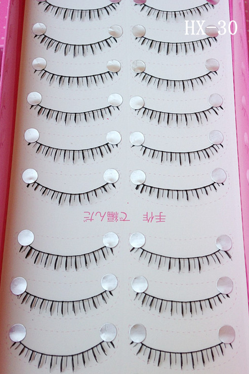 HX-30# ขนตาล่างเเกนด้าย (ราคาส่ง) ขั้นต่ำ 15 เเพ็ค คละเเบบได้