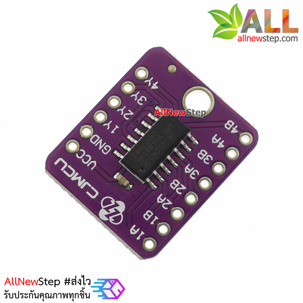 บอร์ด IC 74HC00D four way 2 input positive NAND gate