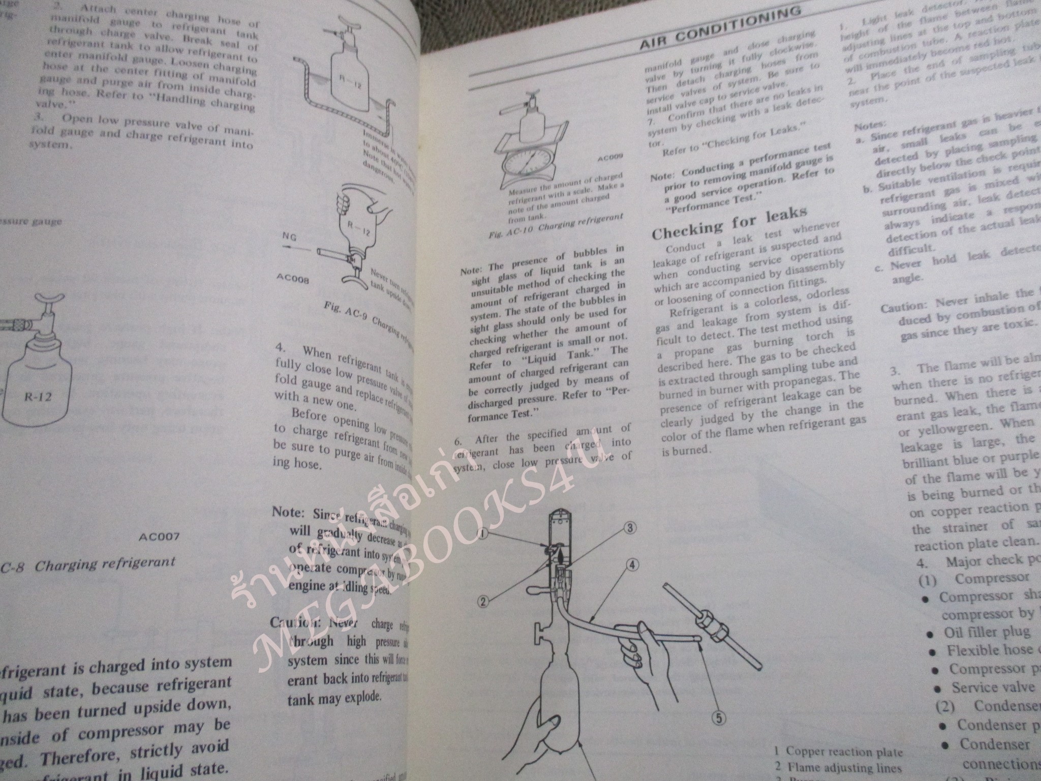 คู่มือซ่อมรถนิสสัน รถดัทสัน SERVICE MANUAL AIR CONDITIONING