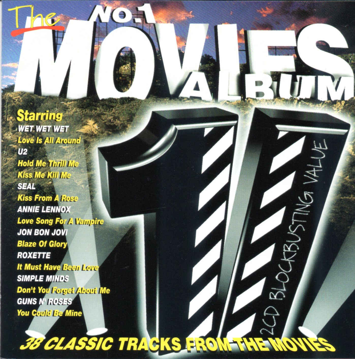 CD,The No.1 Movies Album (2CD)(Soundtrack)(OST.)(Various Artists)(1995)(UK)