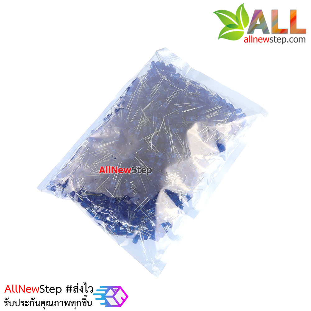 LED 5MM Blue ไฟ LED สีน้ำเงินขนาด 5mm จำนวน 1000 ดวง led 1000
