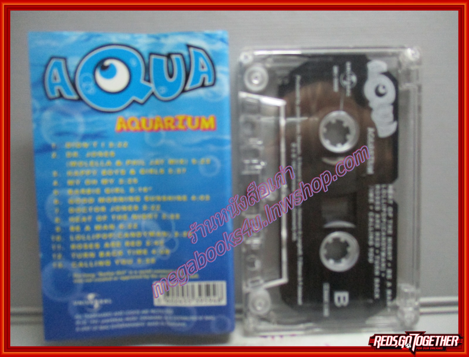 เทปเพลงสากล AQUA อัลบั้ม AQUARIUM WITH BONUS TRACKS