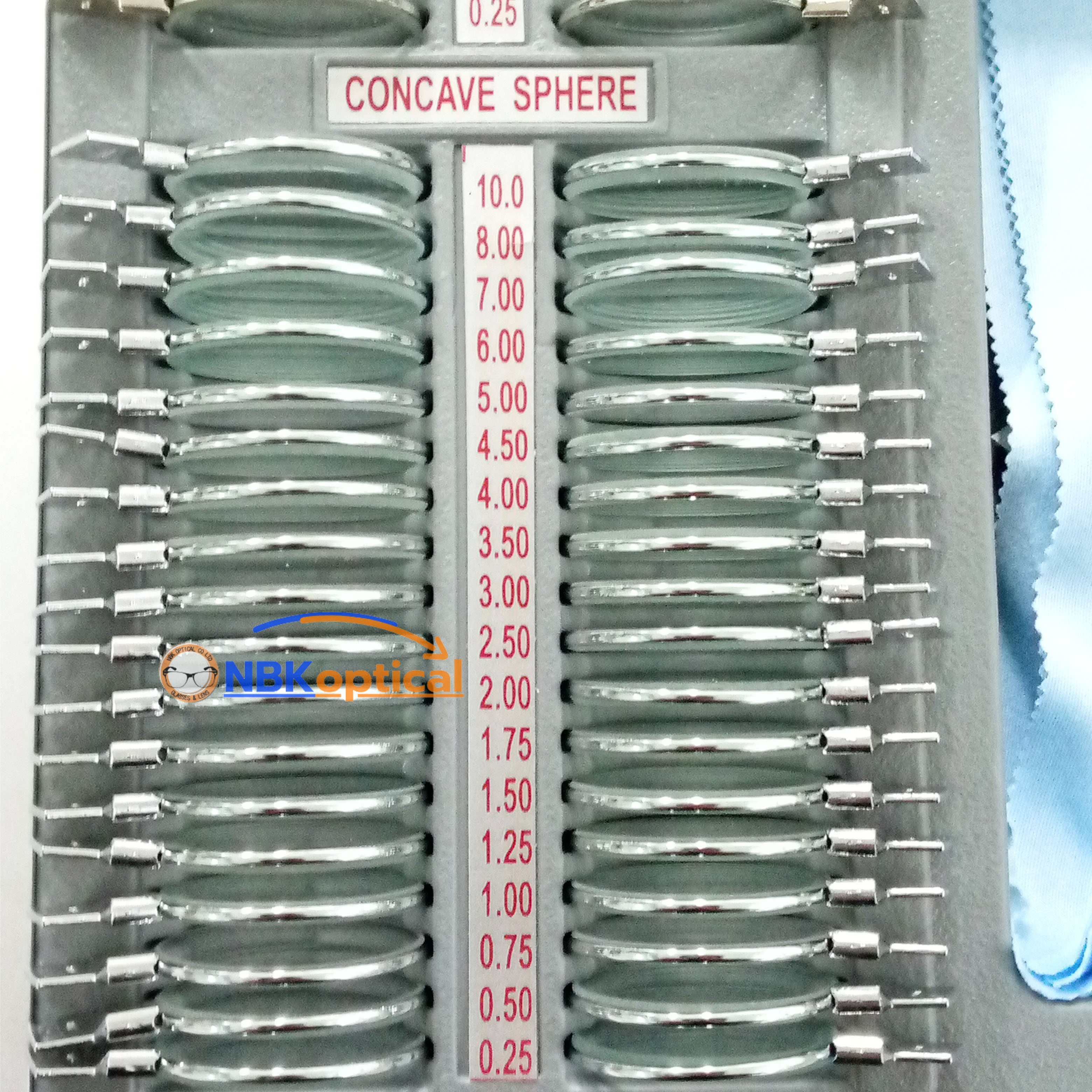 Trial lens set เลนส์เซ็ท ขอบโลหะ เลนส์กระจก (MT S) +-1000 (กล่องอะลูมิเนียม)