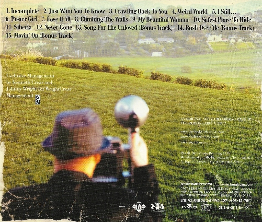 Used CD,Backstreet Boys - Never Gone (B)(2005)(Japan)