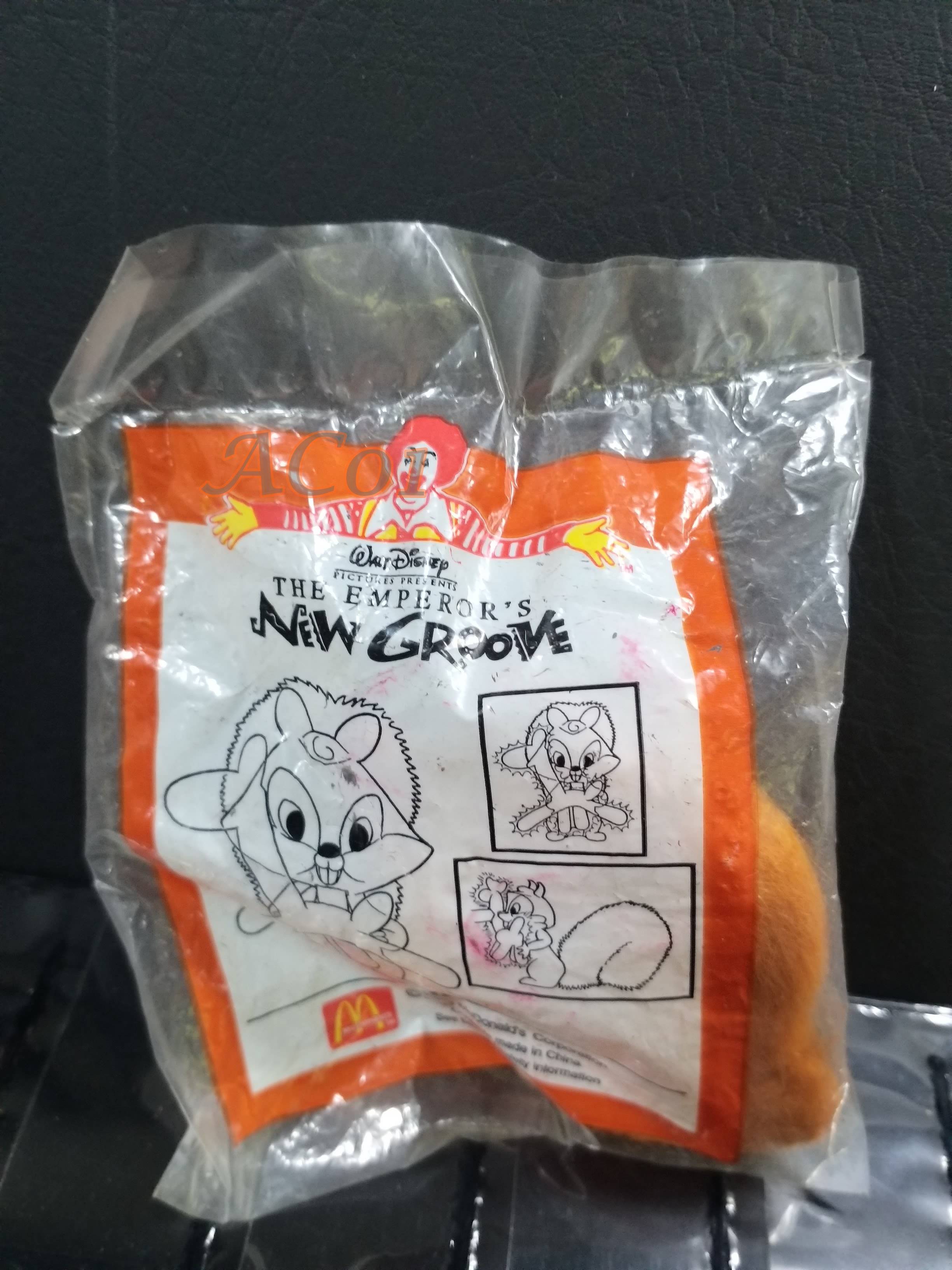 ของเล่นMcDonald's ของเล่นHappy Meal / The Emperor’s New groove - BUCKY / ในถุงเดิม ไม่แกะ ถุงเก่าหน่อย เก่าเก็บ